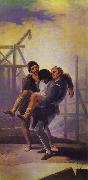 Francisco Jose de Goya The Injured Mason oil painting artist